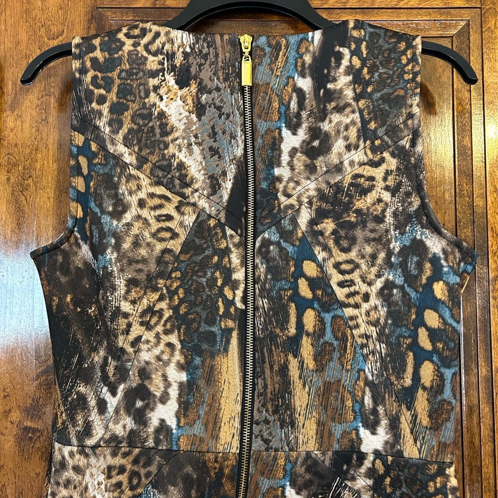 Jennifer Lopez Brown Patterned Dress - Picture 3 of 4